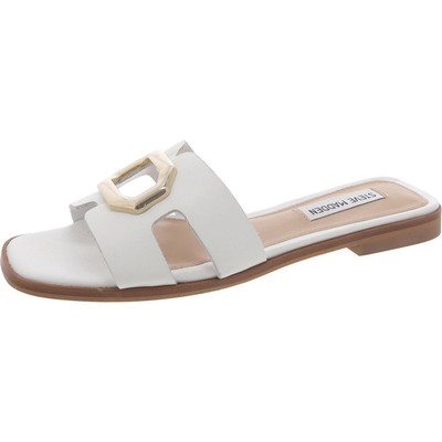 Steve Madden / женские босоножки Harlene White Slide, размер 6, средний (B, M), BHFO 5520