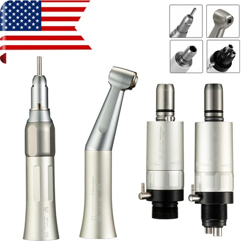 NSK Style Dental Slow Low Speed Handpiece Contra Angle Straight Air Motor FX YX