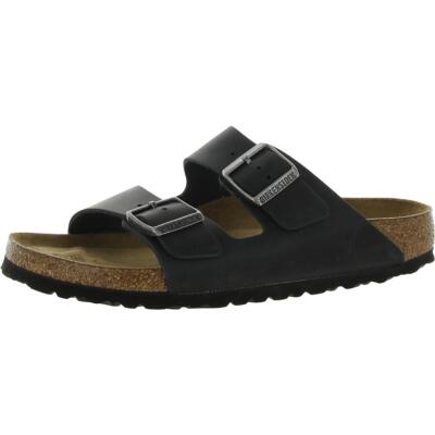 

Черные женские кожаные сандалии без шнуровки Birkenstock 40 BHFO 5726, Черный
