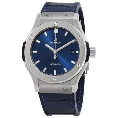 Мужские часы Hublot Classic Fusion с автоматическим синим циферблатом 542.NX.7170.LR