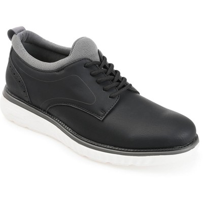 Мужские туфли-дерби REYNOLDS черного цвета из искусственной кожи Vance Co., 12 Medium (D) BHFO 1148