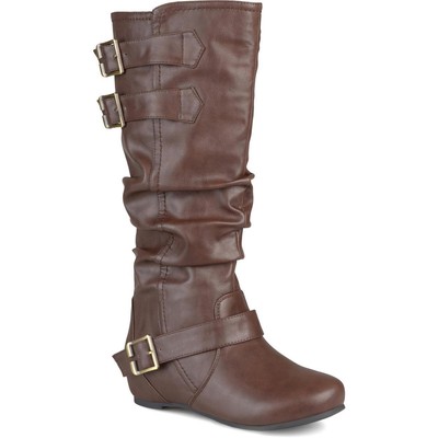 Женские сапоги до колена Tiffany Brown из коллекции Journee 8 Medium (B,M) BHFO 9531