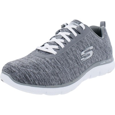 Skechers Womens Flex Appeal 2.0 Серые кроссовки для спортзала, ширина 9 (C, D, W) BHFO 3564