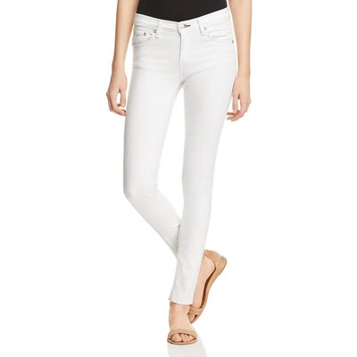 Джинсы Rag & Bone Jeans Женские белые джинсовые зауженные джинсы со средней посадкой по щиколотку 24 BHFO 5479