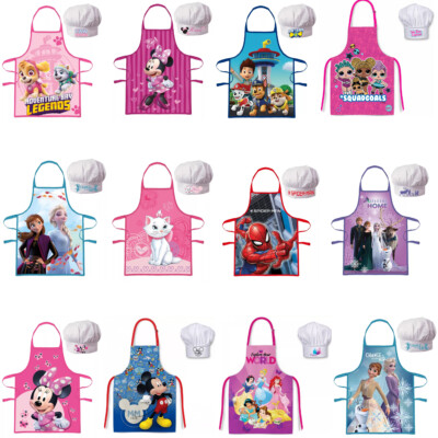 Kinder Schürze Kochschürze Backschürze Set Die Eiskönigin Spiderman Minnie Maus