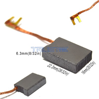 2 Carbon Brushes For Bosch 007 Drill Grinder6.3X16X22mm