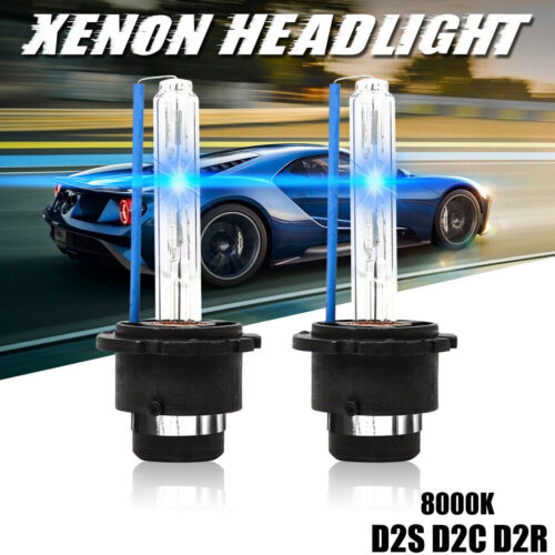 2x D2S D2R D2C 8000K Ice Blue HID Xenon Bulbs Factory Replacement Headlight Kit