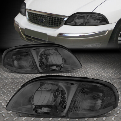 ДЛЯ 99-03 FORD WINDSTAR OE STYLE ЗАМЕНА ДЫМЧАТЫХ ПРОЗРАЧНЫХ ФАР НАЛОБНЫХ ФОНАРЕЙ
