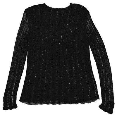 Pre-owned Saint Laurent Ladies Multicolor Sequin-embellished Layered Jumper, Size Small