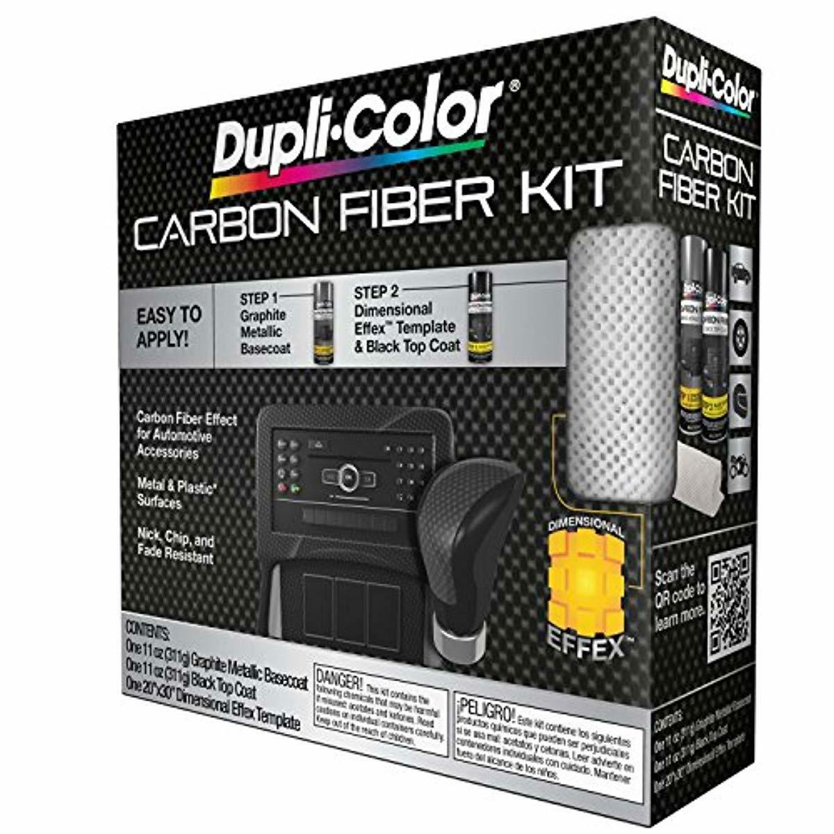 DupliColor CFK100 Carbon Fiber Paint Coating Spray Kit with Graphite