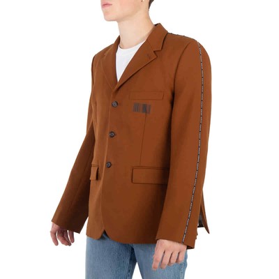 Pre-owned Vtmnts Brown Barcode Tailored Blazer Jacket