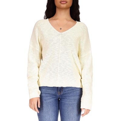 Sanctuary Womens Keep It Chill Бежевый вязаный пуловер-свитер Top XL BHFO 6848