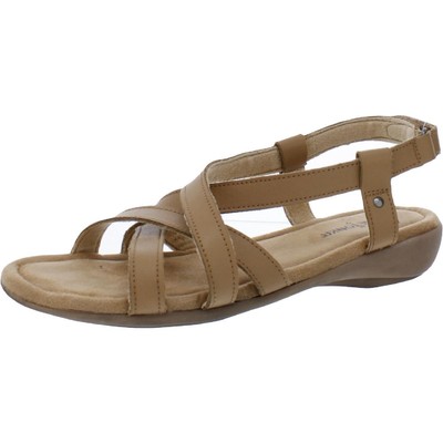 

Женские светло-коричневые сандалии на плоской подошве Minnetonka Sunny с открытой пяткой 9, средний (B,M) BHFO 9803, Honey