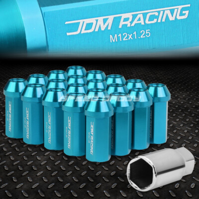 КОМПЛЕКТ ГАЕК С ЗАКРУГЛЕННЫМИ КОНЦАМИ JDM ИЗ АЛЮМИНИЯ ОРАНЖЕВОГО ЦВЕТА С 20 НАКОНЕЧНИКАМИ + АДАПТЕР M12X1.25 ДИАМЕТРОМ 25 ММ/ ВЫСОТОЙ 50 ММ