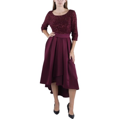 Женское красное вечернее платье Alex Evenings, расшитое блестками, Gown Petites 12P BHFO 8691