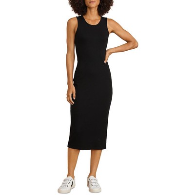 Marine Layer Womens Lexi Black U Neck Long Casual Maxi Dress L BHFO 8954