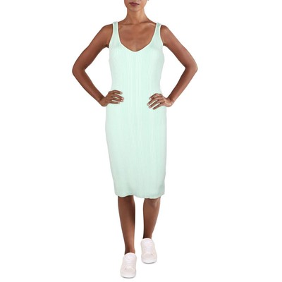 

Женское зеленое платье-свитер миди в полоску Marciano Leon  BHFO 0514, Sage leaf