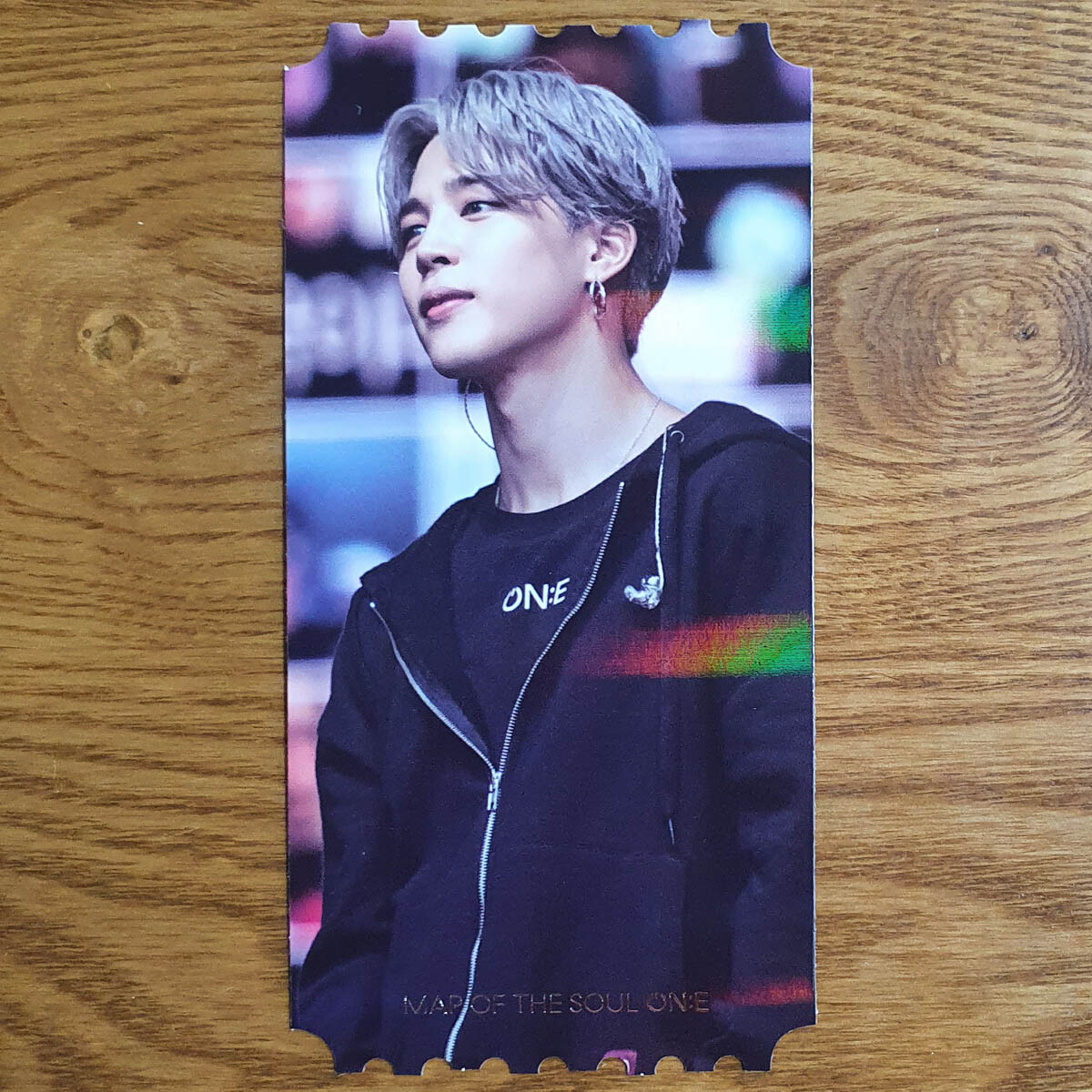 Jimin Official Hologram Photo Ticket BTS Map Of The Soul ON