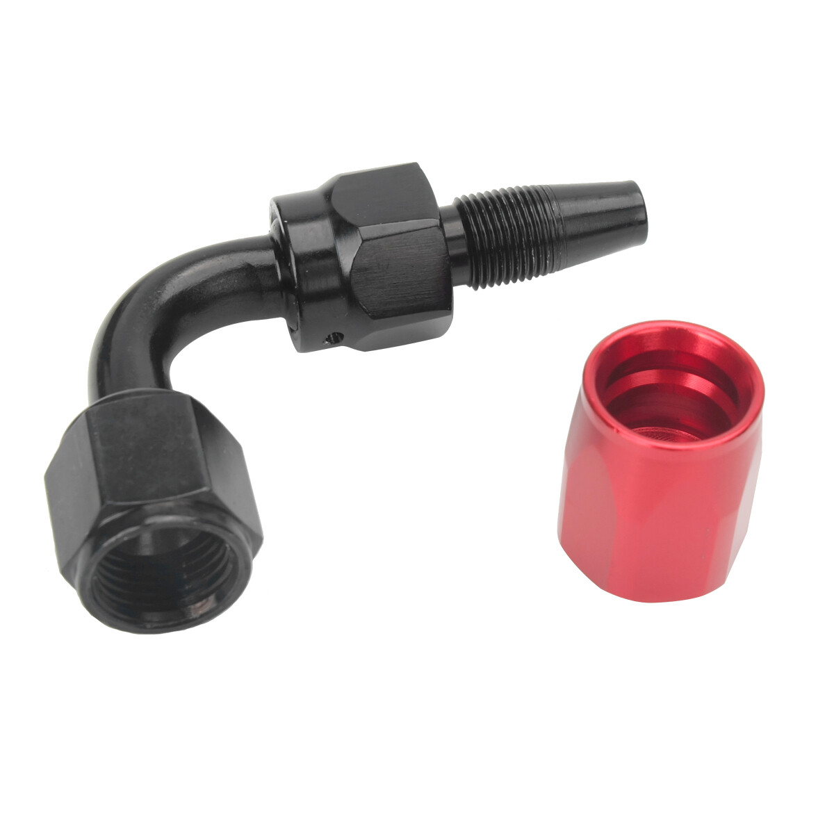 8AN 1/2" Fuel line Hose Fitting Kit Braided Nylon Stainless Steel Oil Gas 10ft