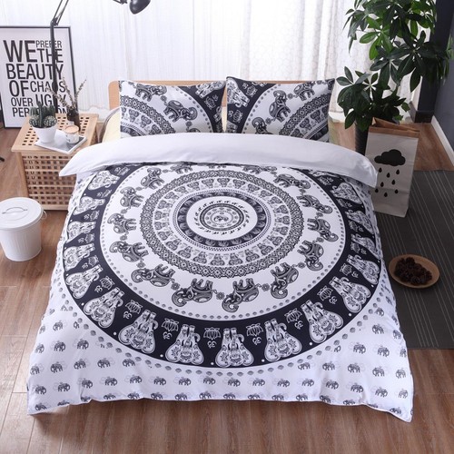 Mandala Indian Duvet Cover Doona Throw Boho Quilt Bohemian Bedding