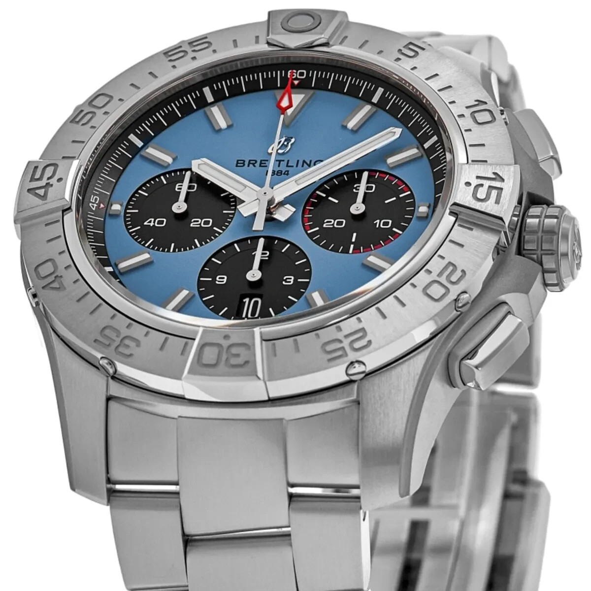 Pre-owned Breitling Avenger B01 Chronograph 44 Blue Dial Men's Watch Ab0147101c1a1