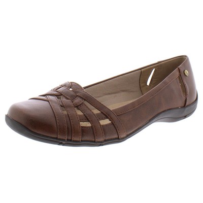 Женские коричневые туфли на плоской подошве LifeStride, очень широкие, 9 см (E+, WW), BHFO 1747