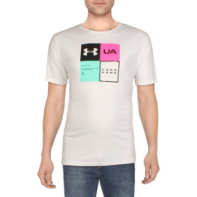 

Мужская белая вязаная футболка с рисунком Under Armour  BHFO 5486, Белый, 1329624