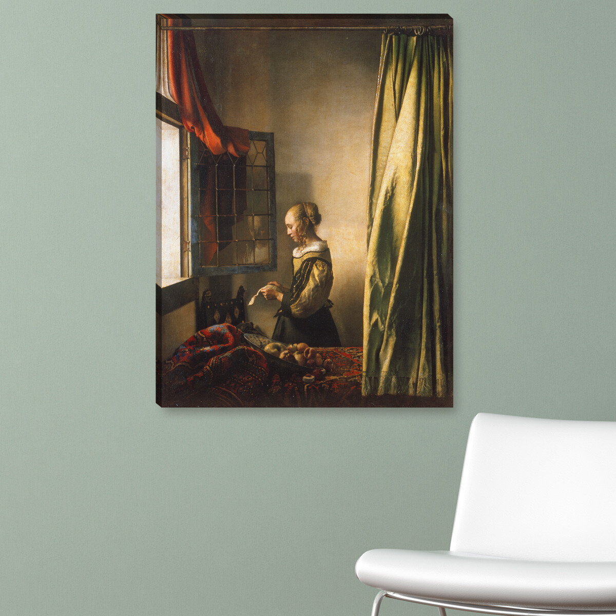 WANDKINGS Leinwandbild Jan Vermeer - 