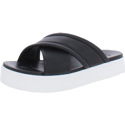 Ugg Женские черные босоножки на платформе с перекрестной лентой Zayne 7 Medium (B,M) BHFO 4075