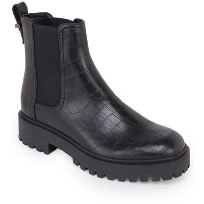 Женские черные ботинки Челси Kenneth Cole Reaction с волнистыми подошвами 7 Medium (B,M) 9940