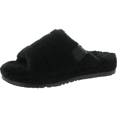 Ugg Mens Fluff You Fur Slip On Open Toe Slide Тапочки Обувь BHFO 1054