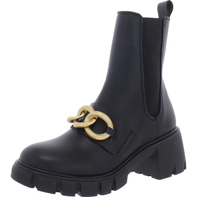 Steve Madden/ женские черные ботинки Челси на крючках, 8 средних размеров (B,M) BHFO 4556
