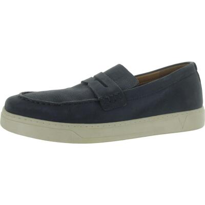Vionic Mens Thompson Navy Leather Slip On Oxfords Shoes 12 Medium (D) BHFO 2737