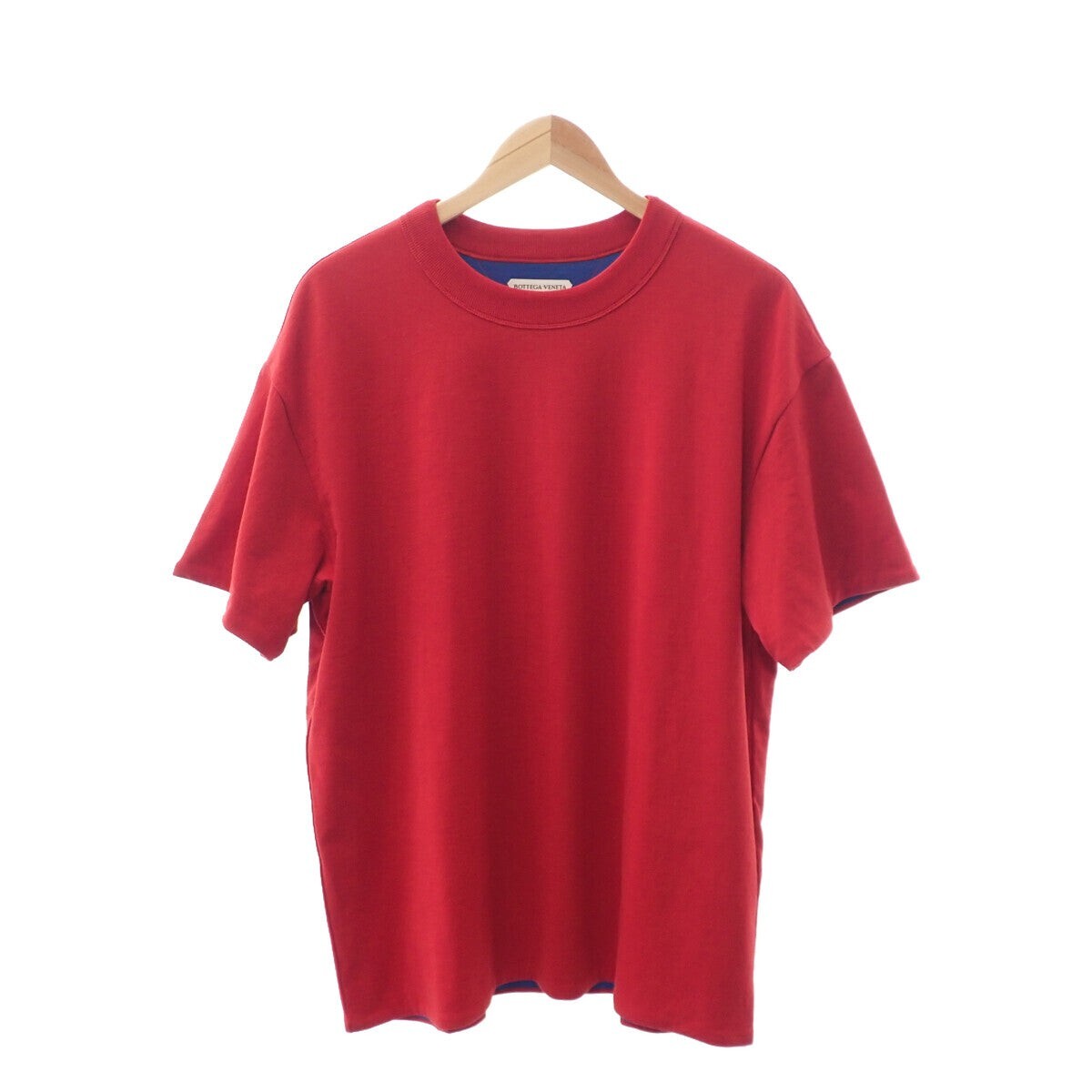 BOTTEGA VENETA Double Layer T-shirt Cotton Red Size S Men's