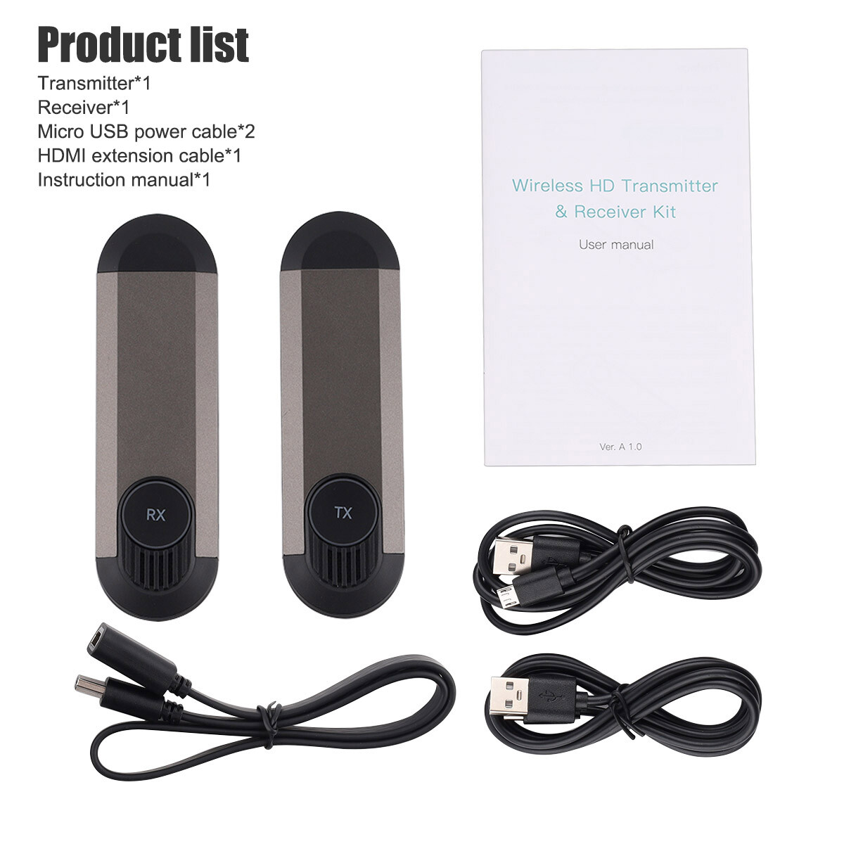 5G Wireless HDMI Extender Video Transmitter Receiver Display Switch STB PC To TV