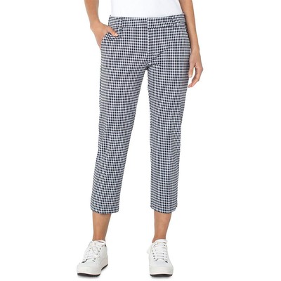 

Женские укороченные брюки Liverpool Los Angeles Kelsey Knit Cropped BHFO 1315, Navy/white gingham, Kelsey