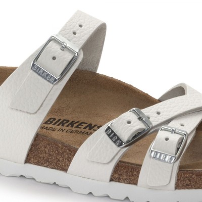 Pre-owned Birkenstock Women's Franca White Leather (regular Width) - 1024395, Multi