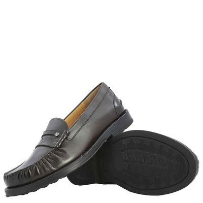 Pre-owned Bally Men's Roody Calf Leather Moccasins, Brand Size 6 ( Us Size 7 ) In Check Description