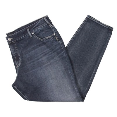 Silver Jeans Co. Женские синие джинсы-бойфренды из денима средней посадки Plus 24W BHFO 6401