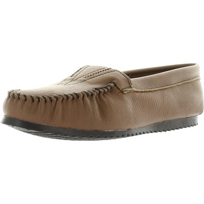 

Женские кожаные мокасины Minnetonka Butter Tan Leather 11 Narrow (AA,N) BHFO 5797, Mocha, Butter