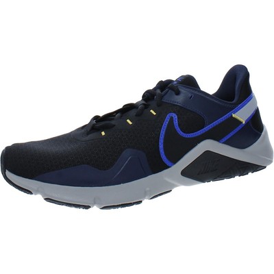 

Кроссовки для бега Nike Mens Legend Essential 2 Gym Fitness кроссовки BHFO 4519, Black/racer blue, Legend Essential 2