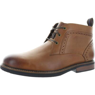 

Nunn Bush Mens Ozark Leather Dressy Plain Toe Chukka Boots BHFO 0857, Tan, Ozark