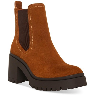 Aqua College Womens Raine Brown Ankle Boots Shoes 7.5 Medium (B,M) BHFO 7681