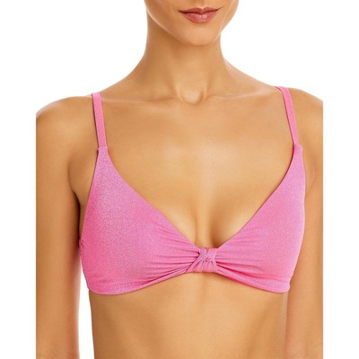 

Aqua Swim Женский розовый купальник бикини с металлическим отворотом спереди, купальник  BHFO 4808, Pop pink
