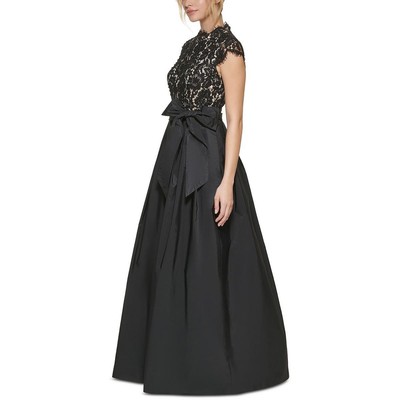 

Женское черное вечернее платье макси Eliza J с поясом Petites  BHFO 1538, Черный