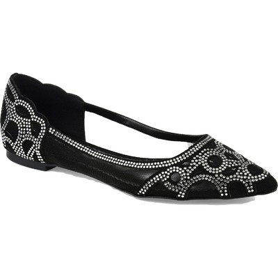 

Journee Collection Женские черные балетки Batavia с острым носком 7.5 Medium (B,M) 4822, Черный