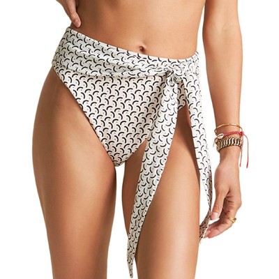 Женские плавки Billabong Sweet Siesta с принтом цвета слоновой кости, разделяющие низ, L BHFO 2879