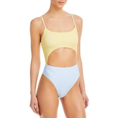 

Женский слитный купальник монокини в клетку Aqua Swim BHFO 2554, Cornflower/mellow