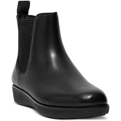 

Женские черные кожаные ботинки челси Fitflop Sumi, обувь 8, средний (B,M) BHFO 3834, Черный, Sumi