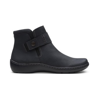 

Женские черные кожаные ботильоны Clarks Cora Rae, ширина 9 (C, D, W), BHFO 3194, Black leather, Cora Rae